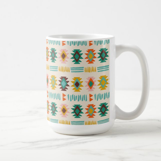 Navajo Native American Pattern Kaffeetasse (Rechts)