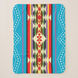 Navajo Pattern-4 Sherpa Blanket Sherpadecke