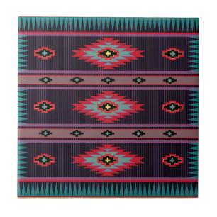 Navajo Pattern Keramik Tile Fliese