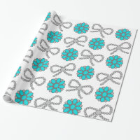 Navajo Pearl Turquoise Jewelise Wrapping Paper