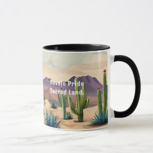 Navajo Pride Typographie personnalisée Café Mug