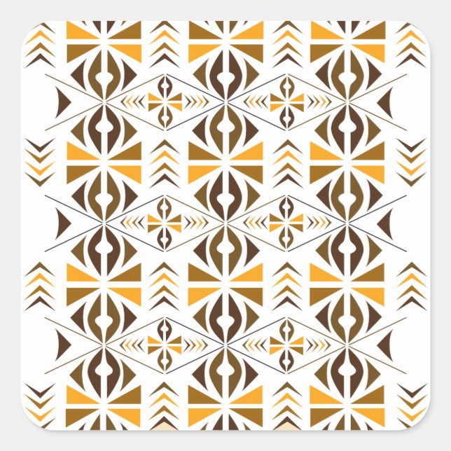 Navajo Quadratischer Aufkleber (Vorderseite)