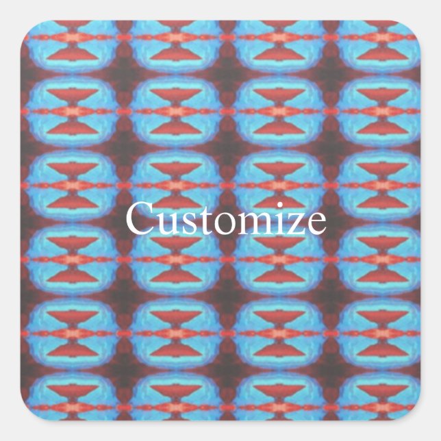 Navajo Rote Felsen Thunder_Cove Air Freshener Quadratischer Aufkleber (Vorderseite)