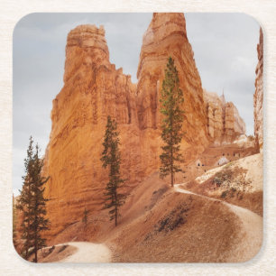 Navajo-Schleifen-Spur, Bryce Schlucht Rechteckiger Pappuntersetzer