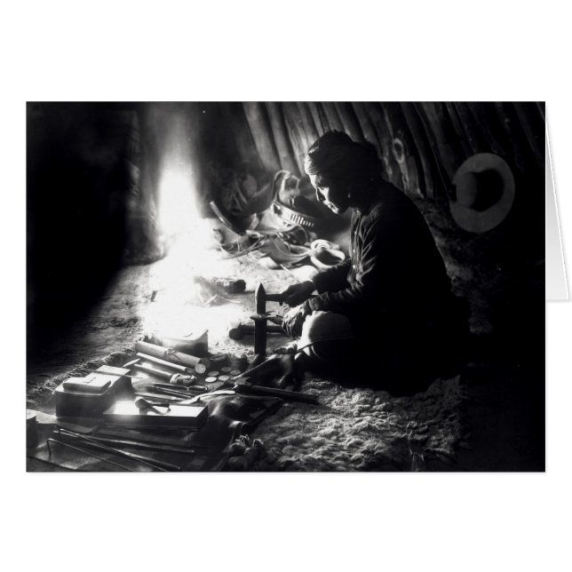 Navajo-Silberschmied, c.1915 (Vorderseite (Horizontal))