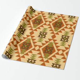 Navajo Stil ethnische Stämme geometrische nahtlose Geschenkpapier