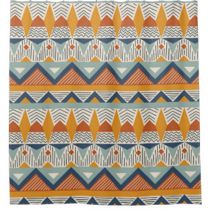 Navajo Style Nahtloses Muster Duschvorhang