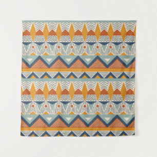 Navajo Style Nahtloses Muster Wandteppich