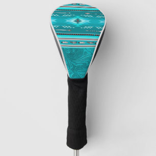 Navajo Tribal Turquoise Imitate Leather Tool Golf Headcover