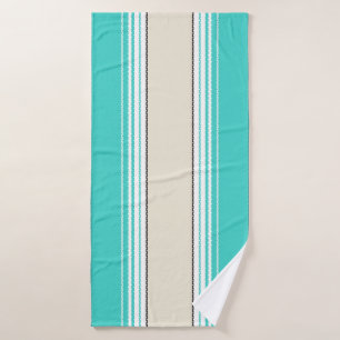 Navajo White, Türkis Orange mexikanische Blanket S Badehandtuch