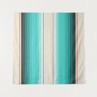 Navajo White, Türkis Orange mexikanische Blanket S