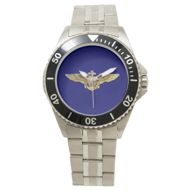 Naval Aviator Wings Armbanduhr (Vorderseite)
