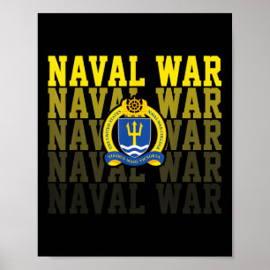 Naval War College Retro Vintage Sport Für Männer F Poster