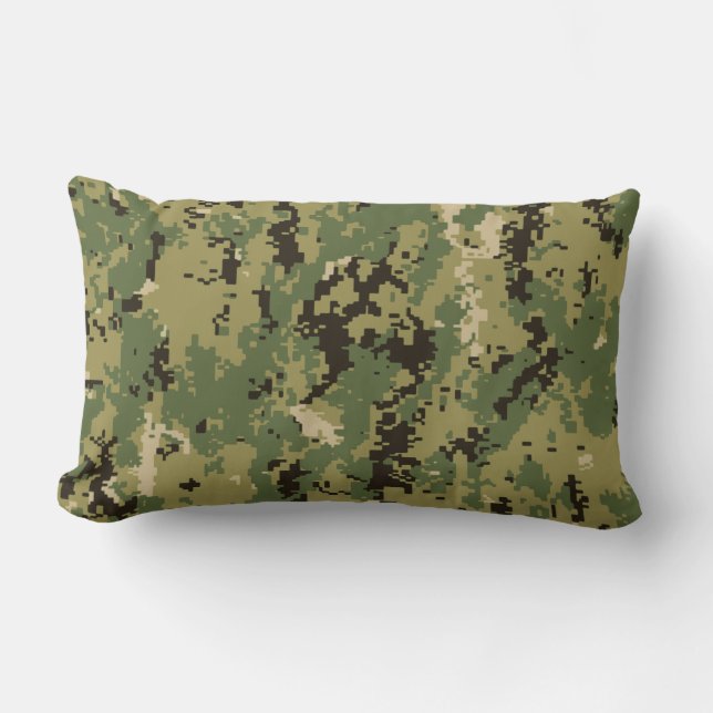 Naval Woodland Camouflage Lendenkissen (Vorderseite)
