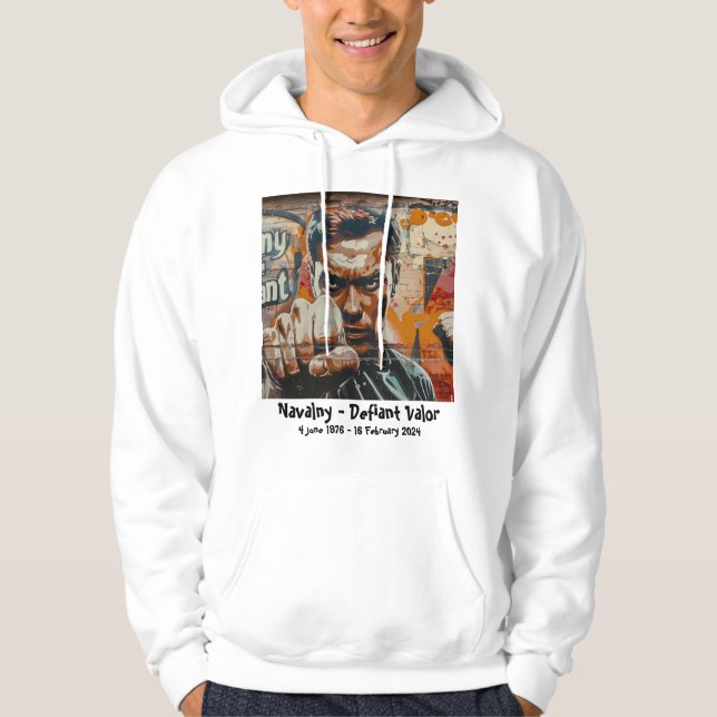 Navalny - Defiant Valor Hoodie (Vorderseite)