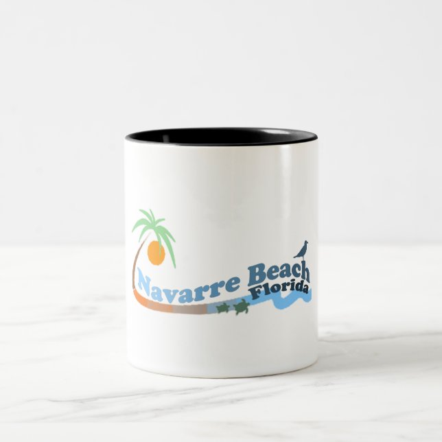 Navarra-Strand Zweifarbige Tasse (Mittel)