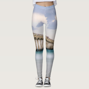 Navarre Beach Fishing Pier Leggings