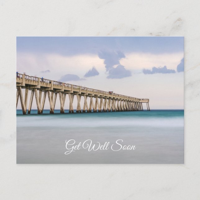 Navarre Beach Fishing Pier wird bald gut Postkarte (Vorderseite)