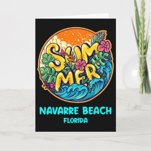 Navarre Beach Florida Sommerurlaub Souvenir Hol Karte