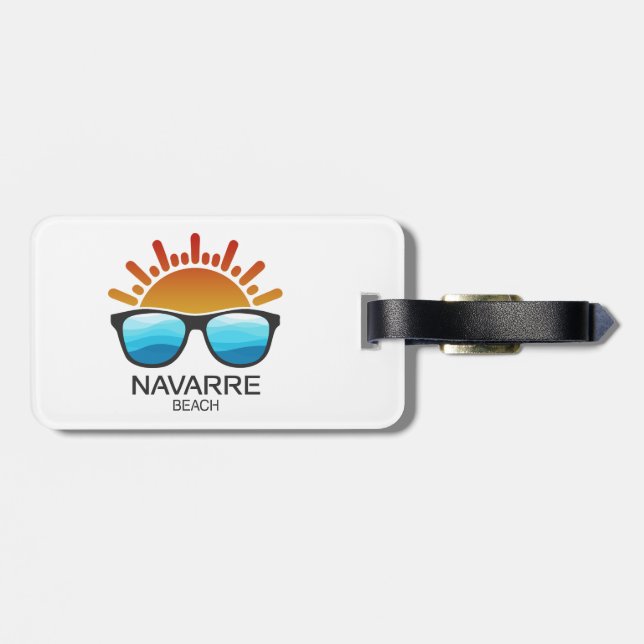 Navarre Beach Florida Sonnenbrille Gepäckanhänger (Rückseite horizontal)