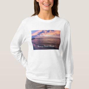 Navarre Beach Magic Hour Lila Sunset Long Sleeve T-Shirt