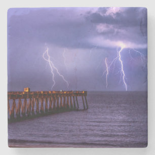Navarre Florida Lightning Storm Steinuntersetzer