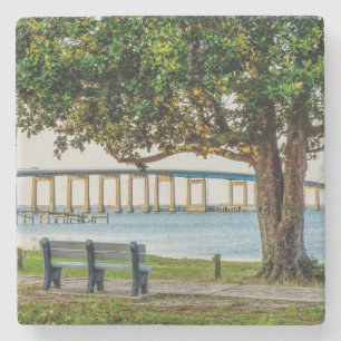 Navarre Park Bench and Bridge Steinuntersetzer
