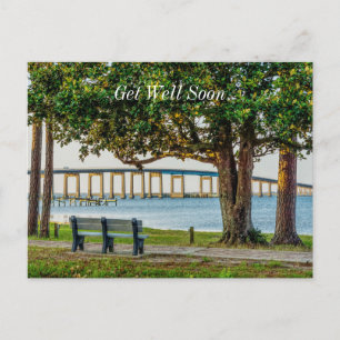 Navarre Park Bench und Bridge bald wieder gut werd Postkarte
