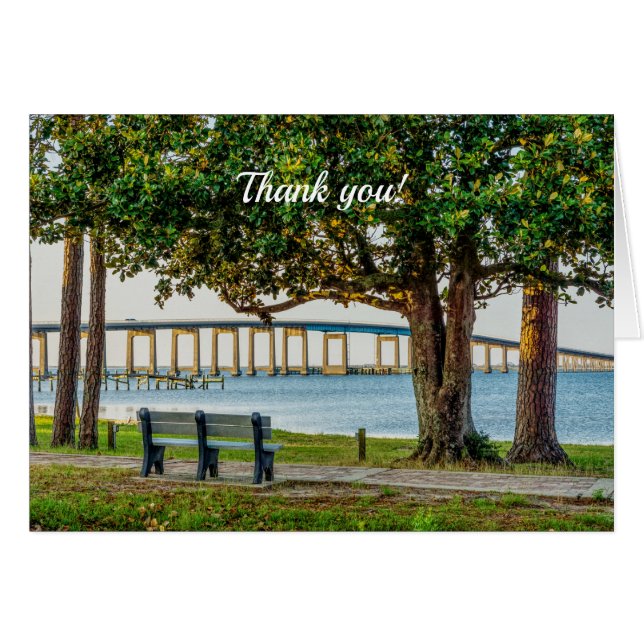 Navarre Park Carte de remerciements et pont (Devant Horizontal)