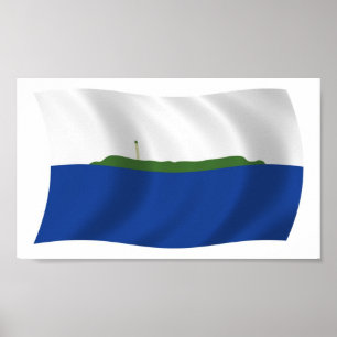 Navassa-Insel Flagge Poster Druck