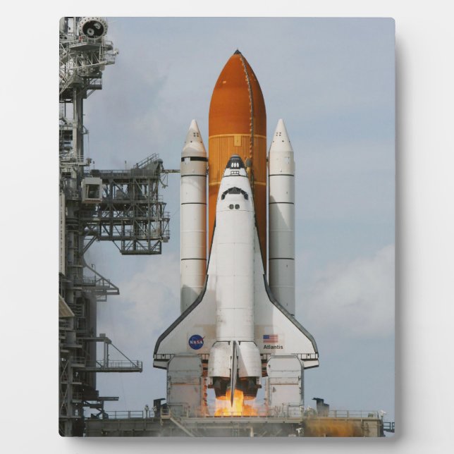 Navette spatiale Atlantis Plaque photo 8x10 (Devant)