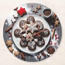 navidad 1 - 001 runder pappuntersetzer