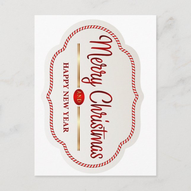 Navidad alegre postkarte (Vorderseite)