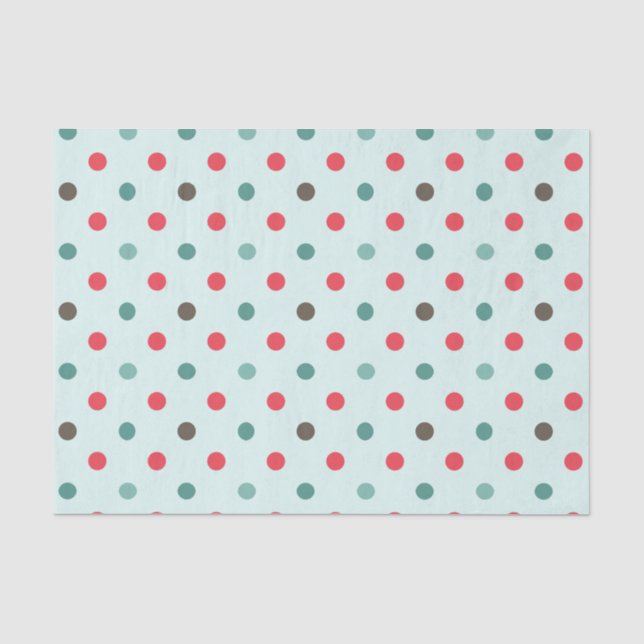Navidad Angel Polka Dots Seidenpapier (Vorderseite)