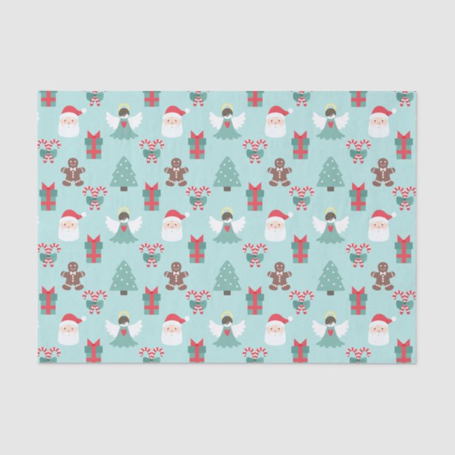 Navidad Angel Seidenpapier (Vorderseite)