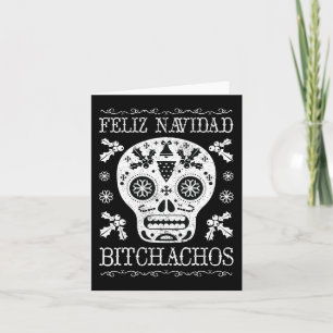 Navidad Bitchachos Funny Christmas Skull Meme Gesc Karte