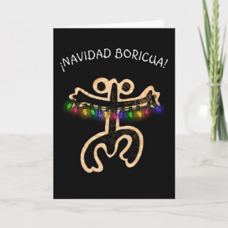 Navidad Boricua Xmas Coqui Taino Dankeskarte