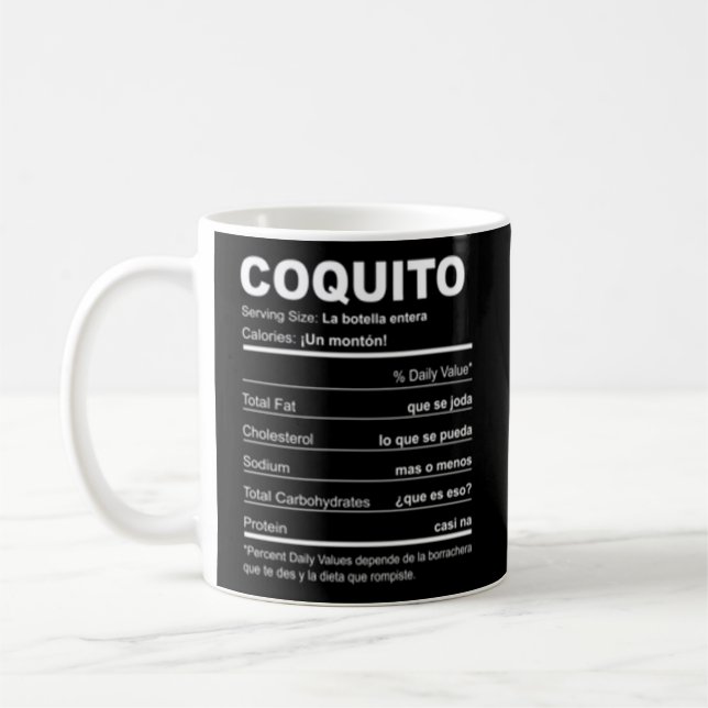 Navidades Puerto Rico Receta Coquito Boricua Kaffeetasse (Links)
