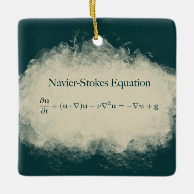 Navier schürt Gleichungs-Mathe-u. Keramikornament (Vorderseite)
