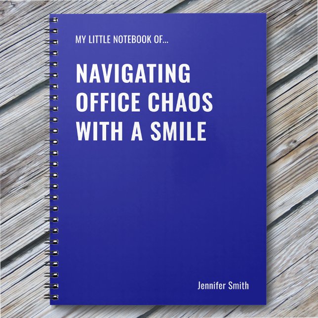 Navigating Office Chaos Funny Quote Notizblock (Von Creator hochgeladen)
