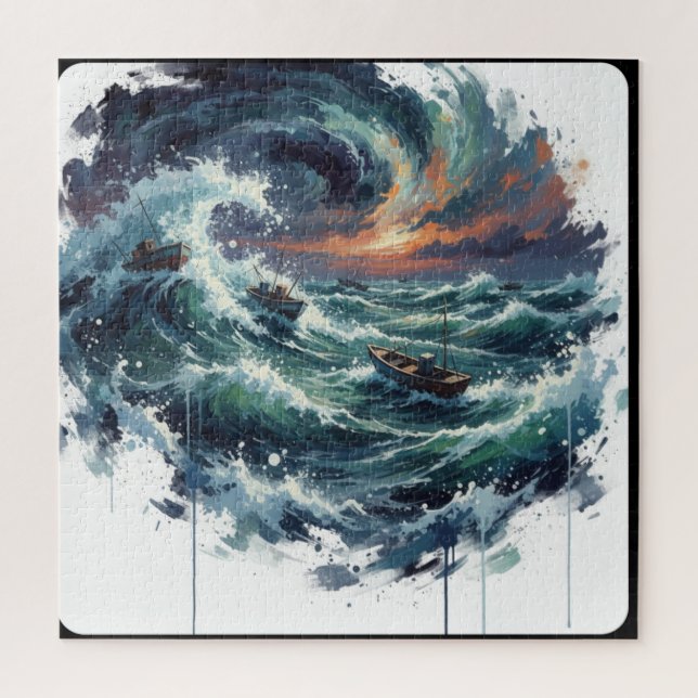 Navigating the Azure Swirl (Vertikal)