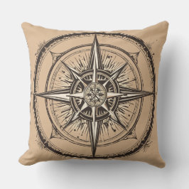 "Navigationsarm: kompassdrucktes Kissen" Kissen