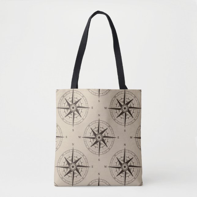 Navigationskompassmuster Tasche (Vorderseite)