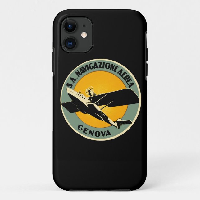 Navigazione Aerea ~ Genova Case-Mate iPhone Hülle (Rückseite)