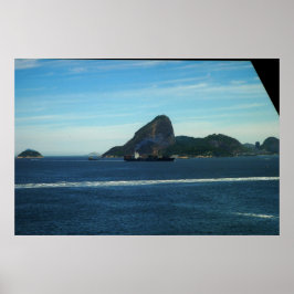 Navio na baia poster