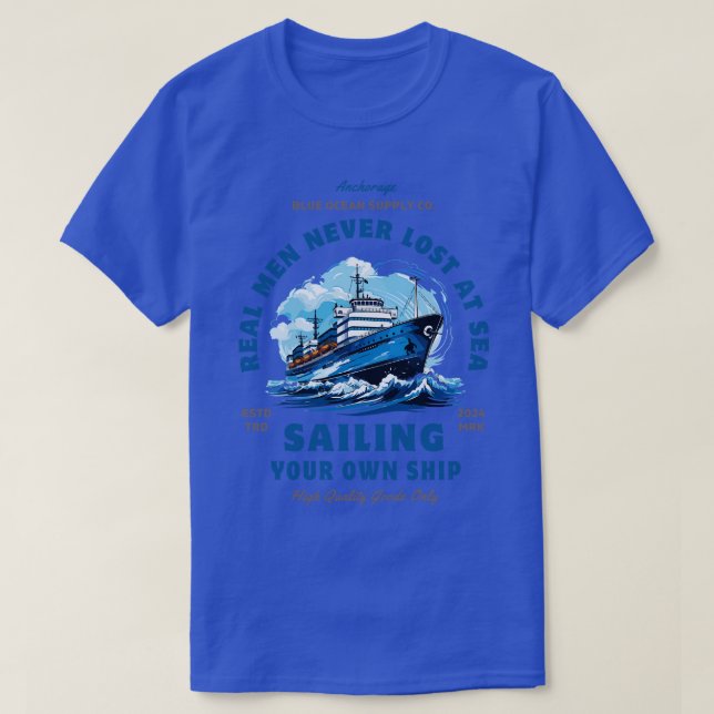 Navire à voile Capitaine TShirt 2 (Design devant)