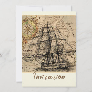 Navire Ancien et Carte