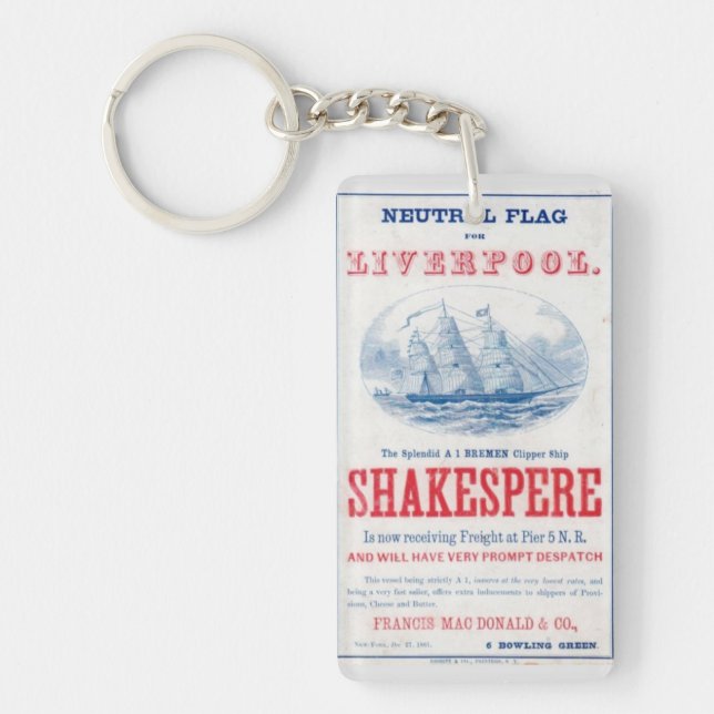 Navire Shakespere Clipper 1861 (Devant)