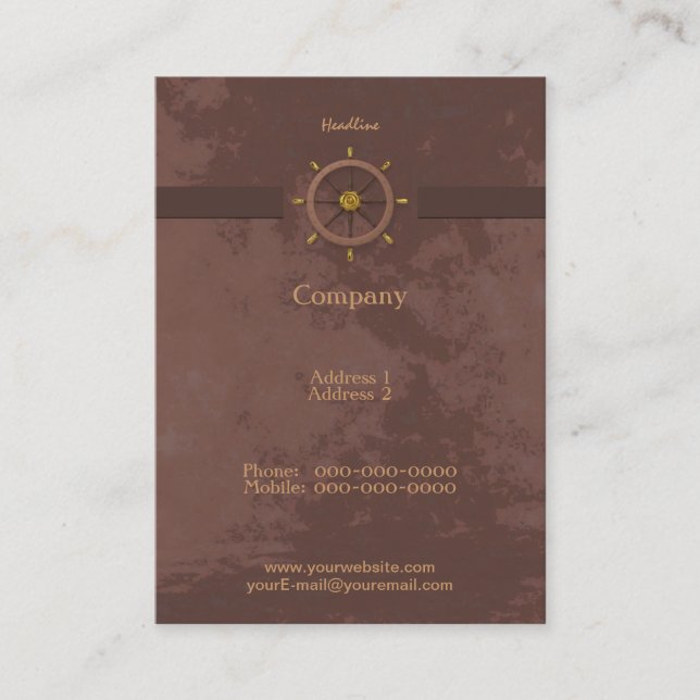 Navires Carte de visite à roues (Devant)