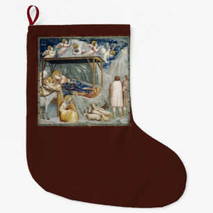 Navitity (Geburt Jesu Christi) (von Giotto) Großer Weihnachtsstrumpf